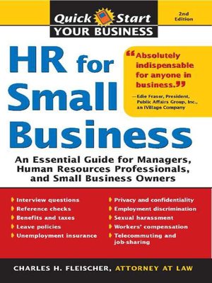 cover image of HR for Small Business